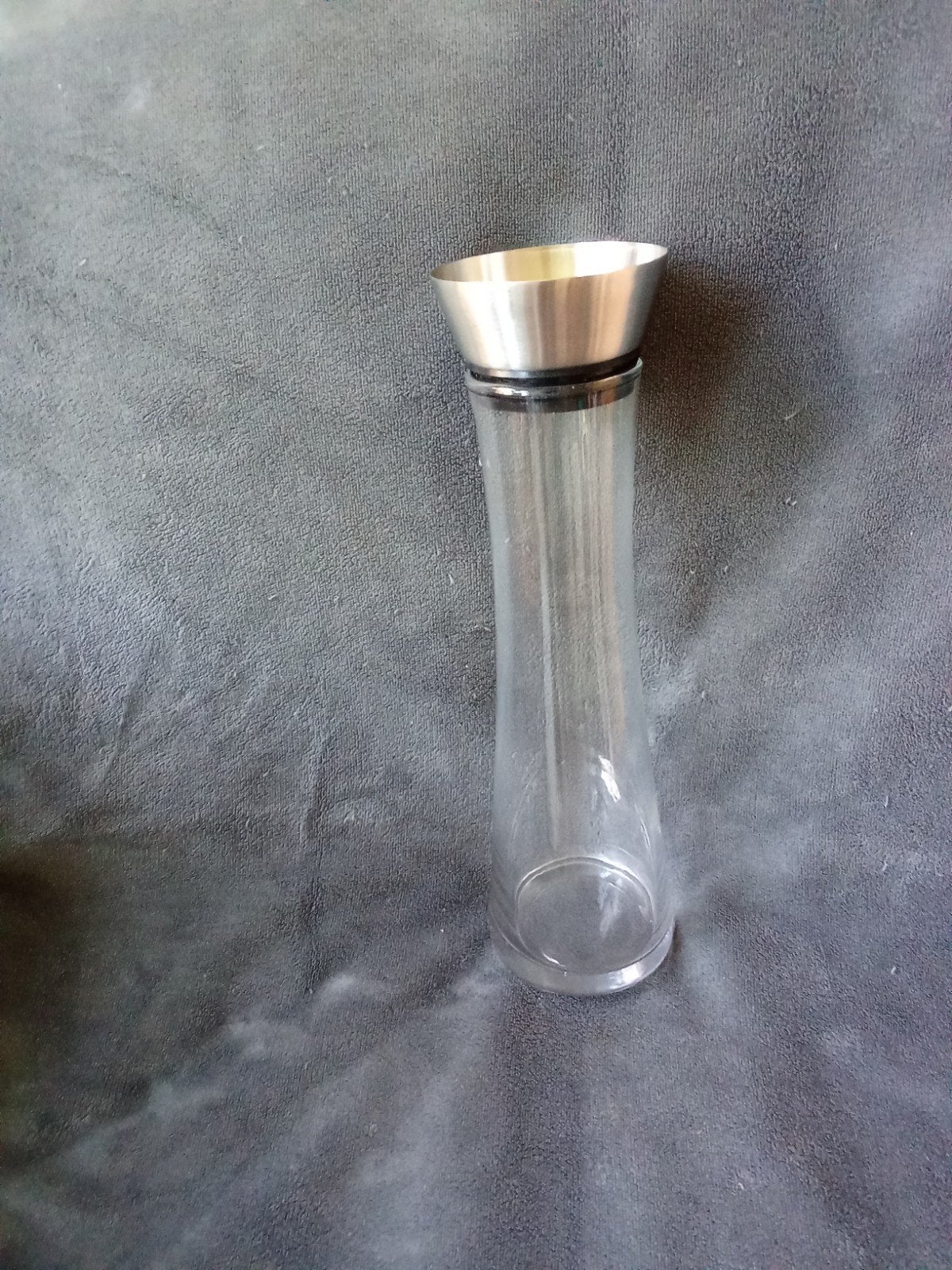 Glazen karaf met roestvrijstalen dop, Ophalen, Glas of Glazen, Nieuw, Glas