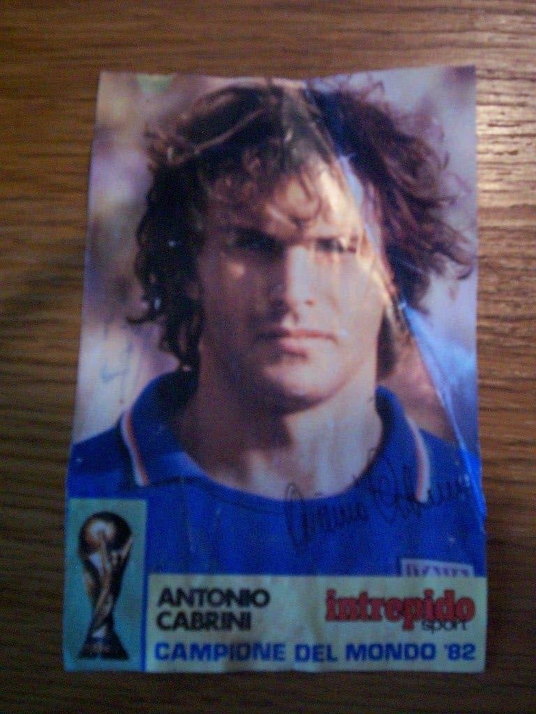 VOETBAL PLAATJE ANTONIO CABRINI, Verzamelen, Ophalen of Verzenden, Overige binnenlandse clubs, Poster, Plaatje of Sticker