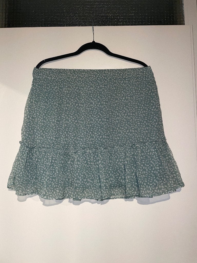 Pigalle dames groen blauwe boho ibiza rok ruffle skirt mt L, Kleding | Dames, Rokken, Maat 42/44 (L), Pigalle, Ophalen of Verzenden