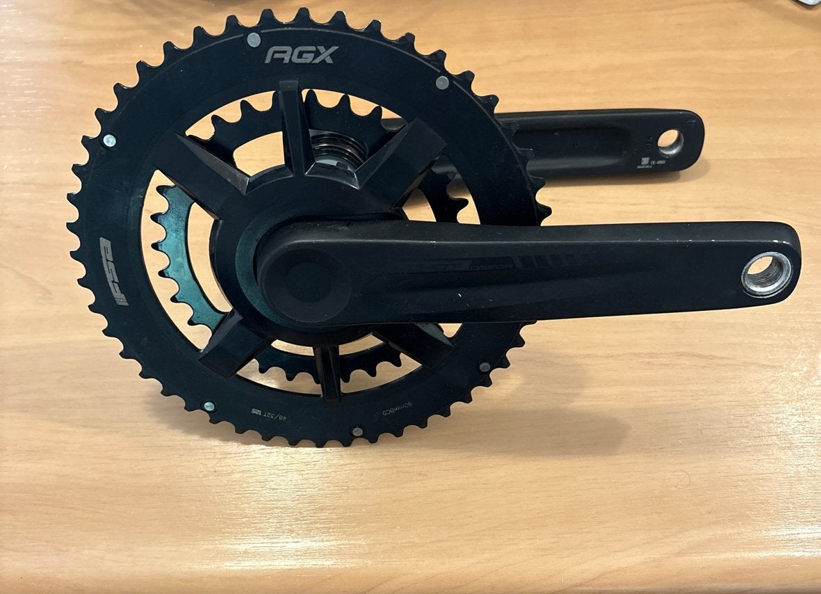 FSA Crankstel 175mm 48/32T met Press Fit Trapas, Crankstel of Pedalen, Ophalen of Verzenden, Zo goed als nieuw, Gravelbike