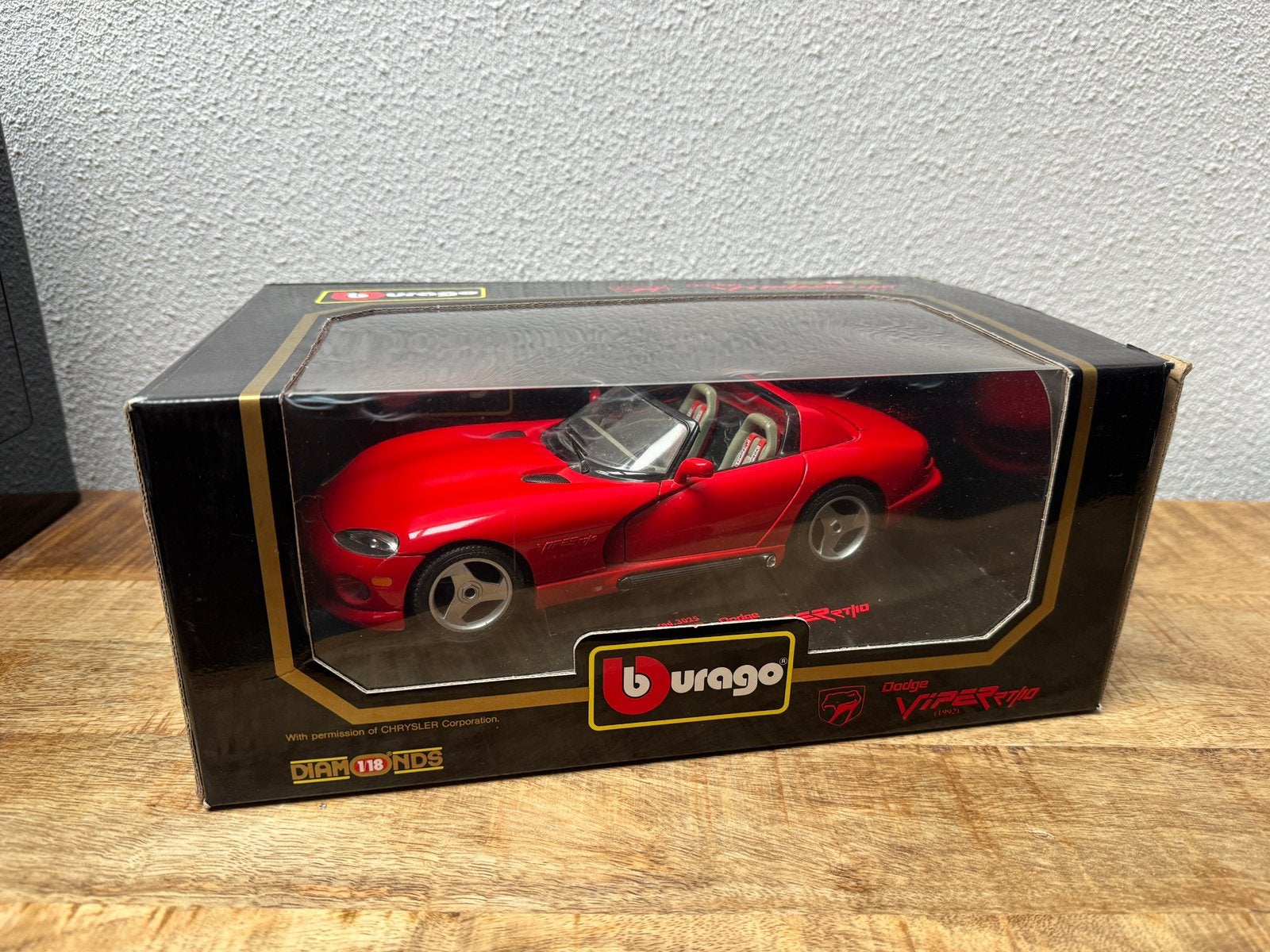 Maisto Dodge Viper roadster RT10 1:18, Ophalen of Verzenden, Gebruikt, Auto, Maisto
