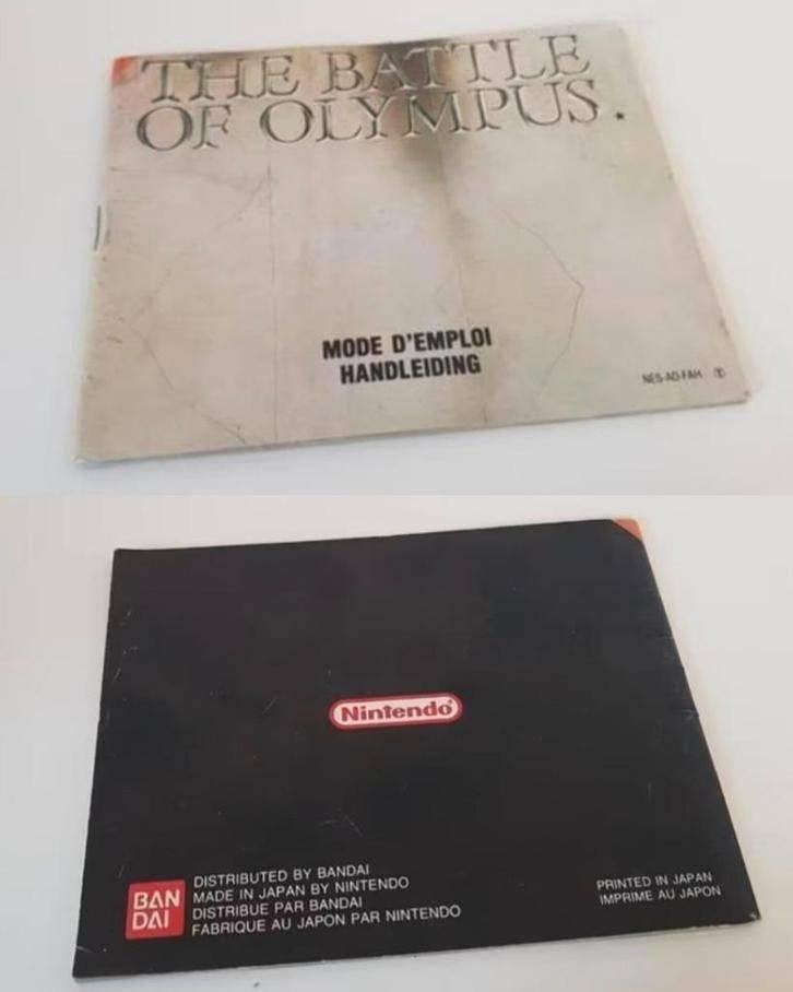 Nintendo NES | The Battle of Olympus Manual Boekje, Spelcomputers en Games, Games | Nintendo NES, Avontuur en Actie, Gebruikt