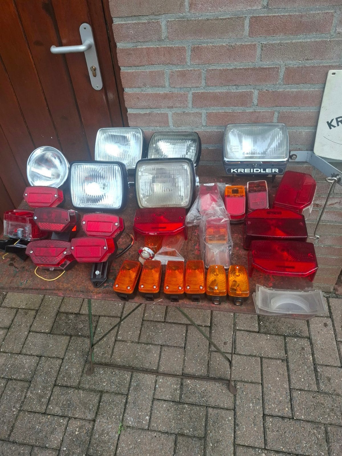 Kreidler: Koplampen, achterlichten en knipperlich, Ophalen of Verzenden, Gebruikt, Koplamp, Overige merken