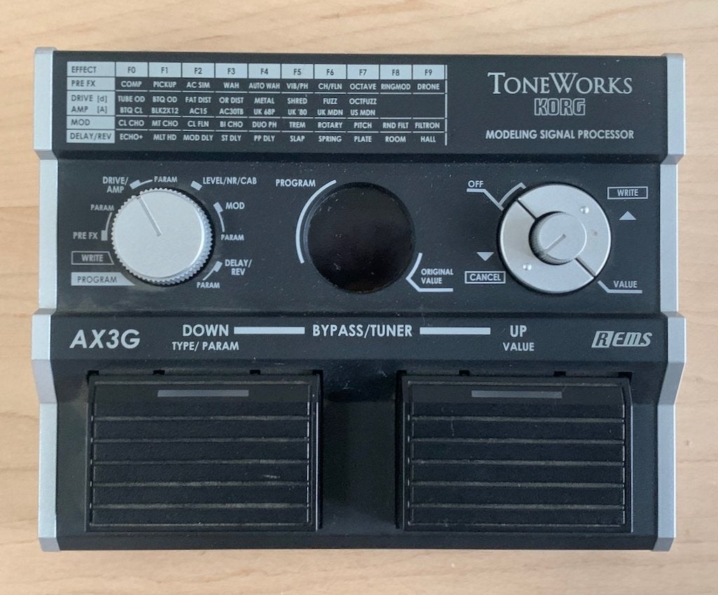 Korg Toneworks AX3G Multi effecten pedaal, Ophalen of Verzenden, Zo goed als nieuw, Reverb