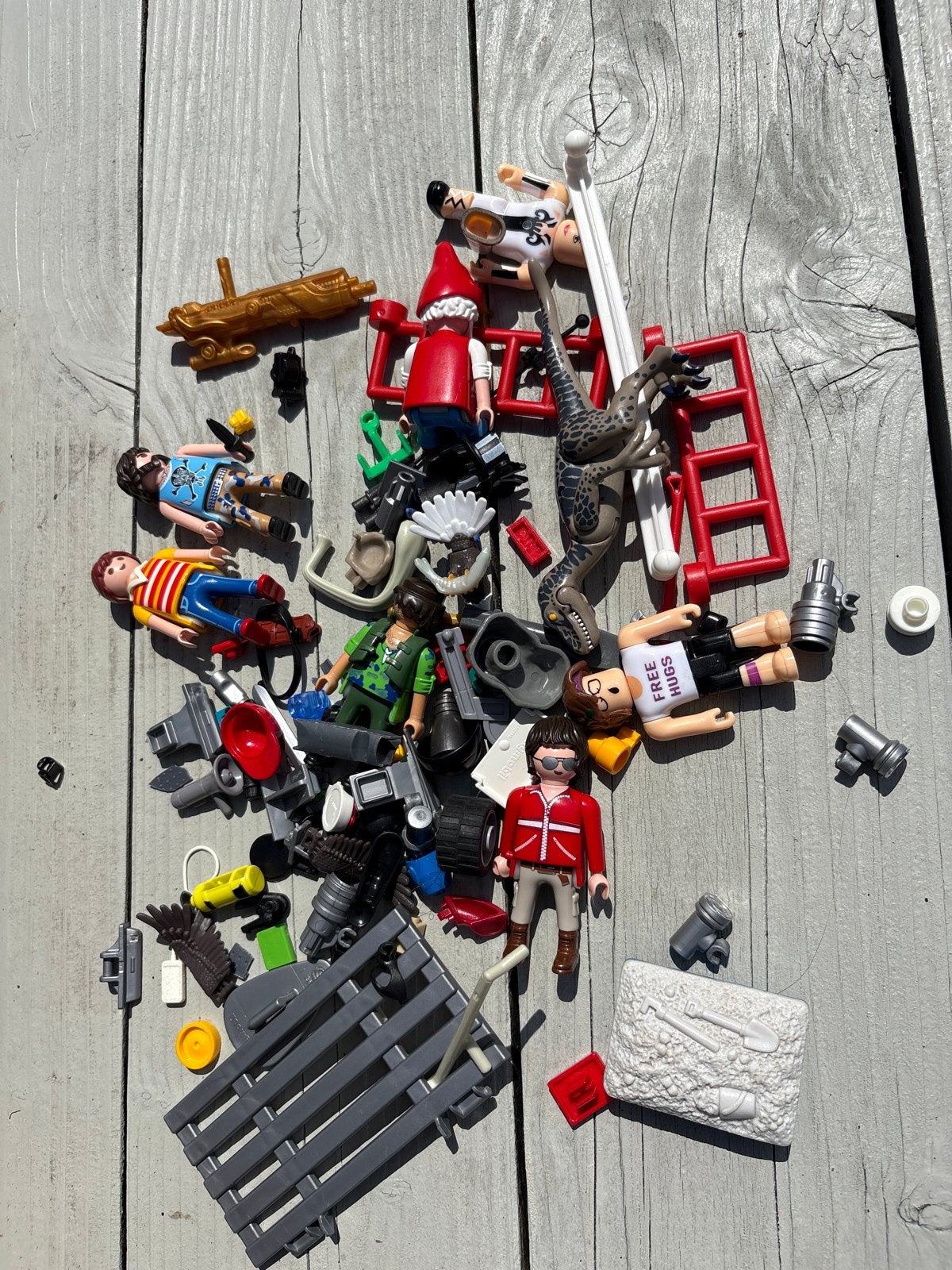 Grote Playmobil set met poppetjes en accessoires, Ophalen of Verzenden, Gebruikt