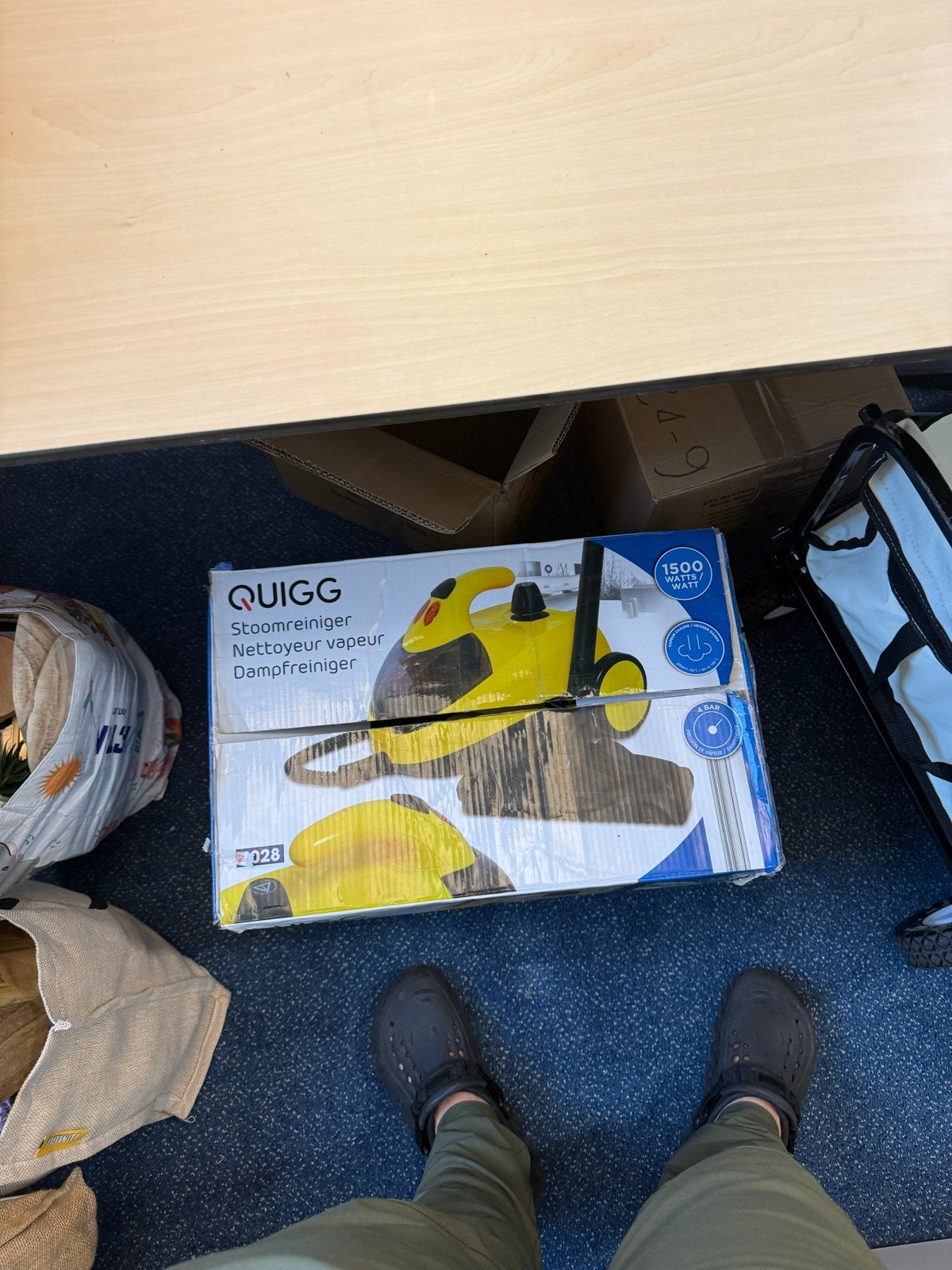 QUIGG Stoomreiniger 1500 Watt -, Ophalen, Zo goed als nieuw