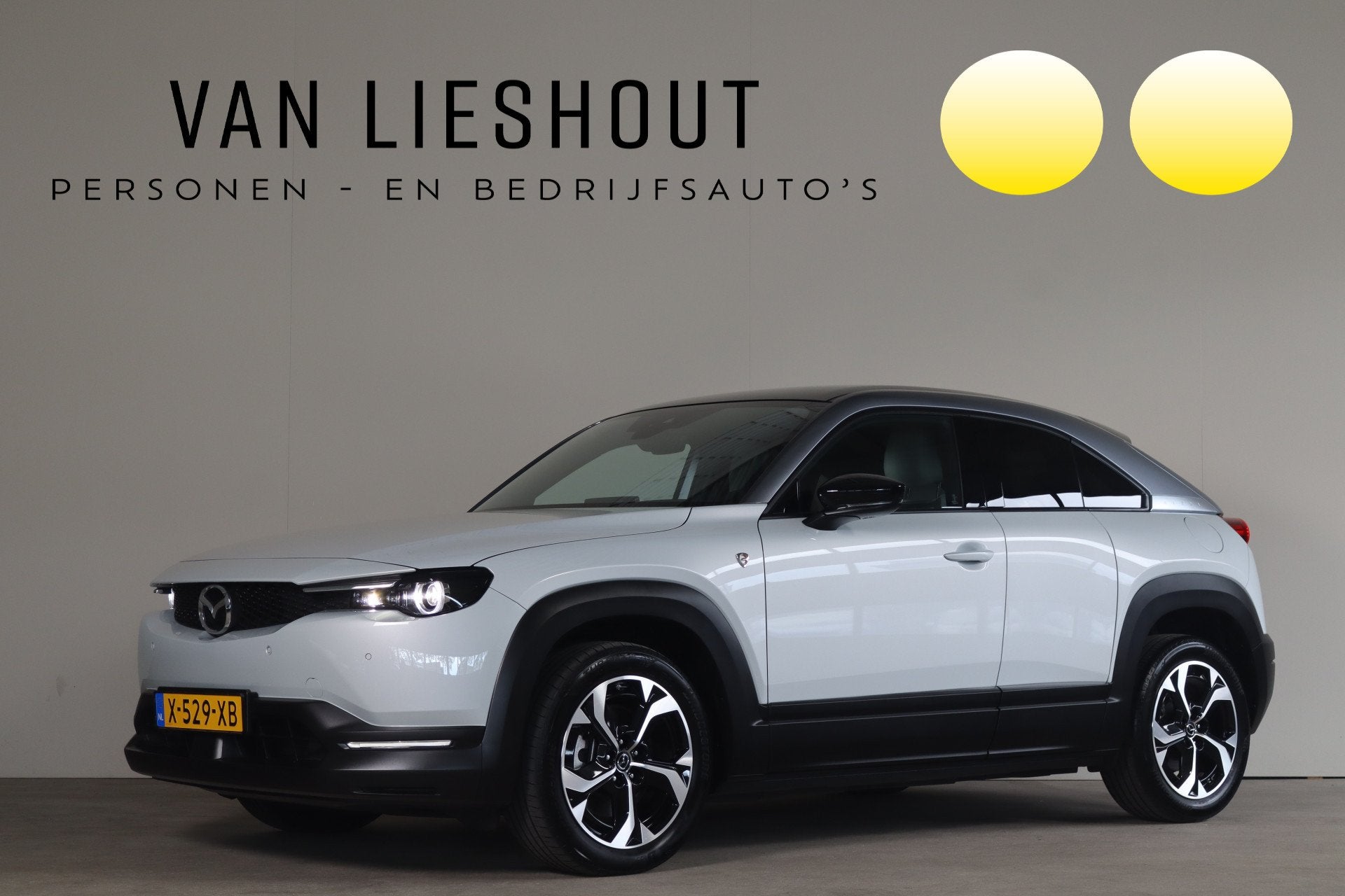 Mazda MX-30 e-SkyActiv R-EV 170 Advantage NL-Auto! Mem.Seats, Euro 6, Leder en Stof, Wit, Origineel Nederlands