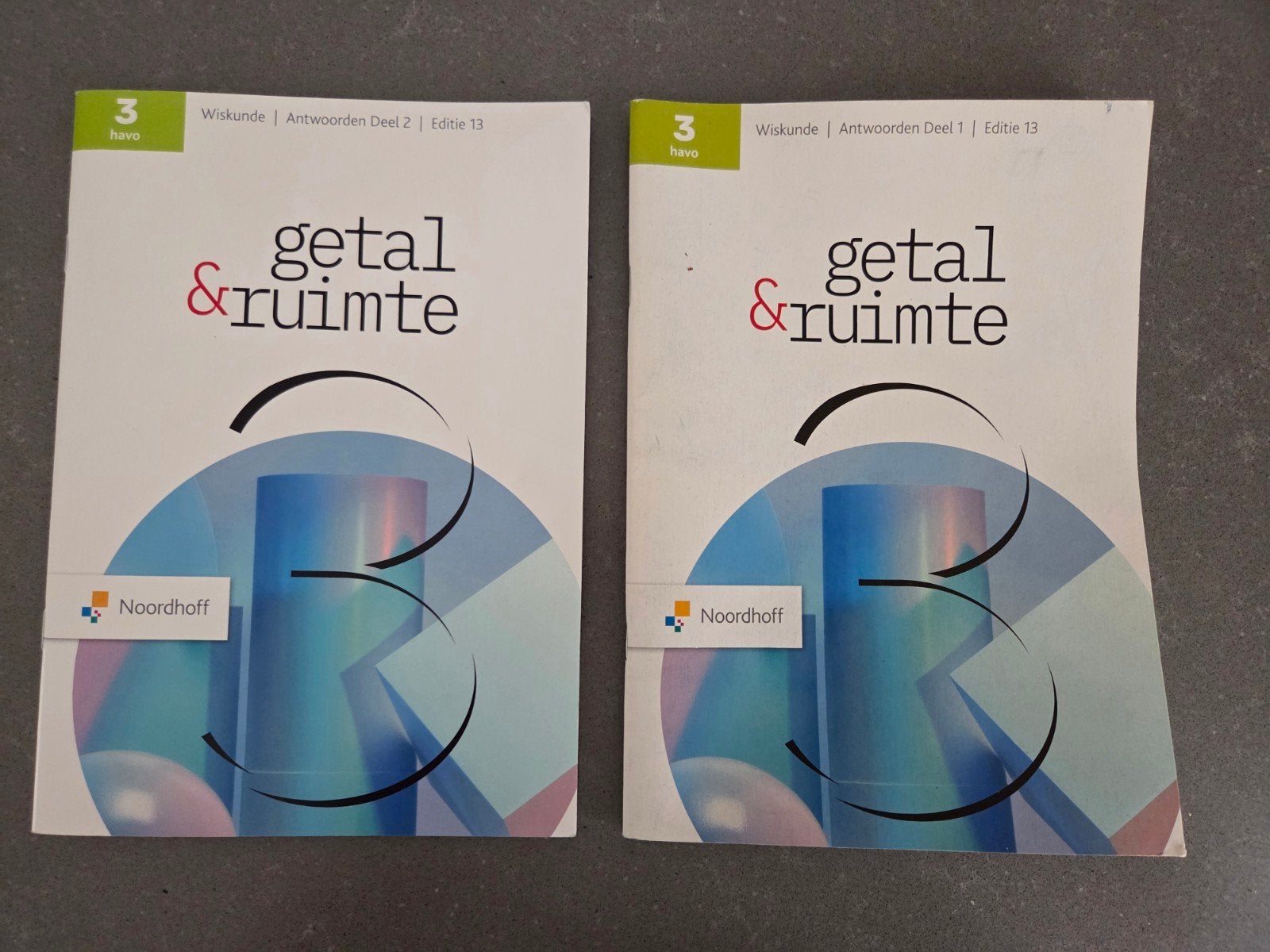 Getal en Ruimte Wiskunde antwoordenboeken deel 1 en 2 HAVO 3, Ophalen, Zo goed als nieuw, HAVO, Wiskunde A