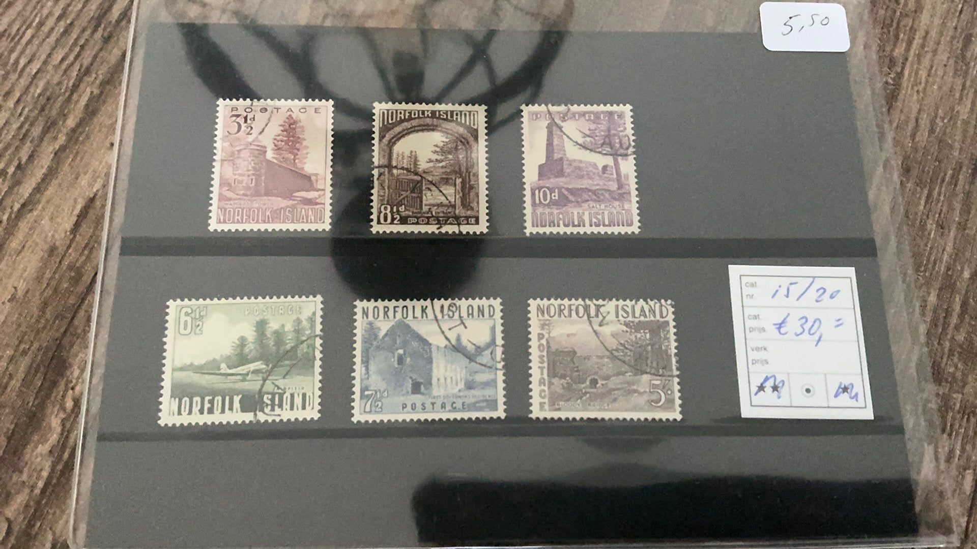 #84 Serie Norfolk Island gestempeld, Ophalen of Verzenden