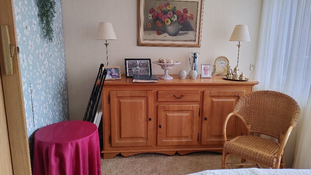 blank eiken dressoir, Ophalen, Met deur(en), Klassiek, 150 tot 200 cm