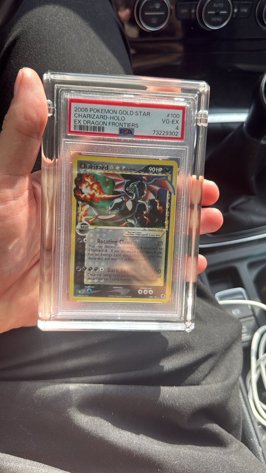 2006 Pokémon Gold Star Charizard holo EX PSA 4, Hobby en Vrije tijd, Ophalen of Verzenden, Gebruikt, Losse kaart, Foil