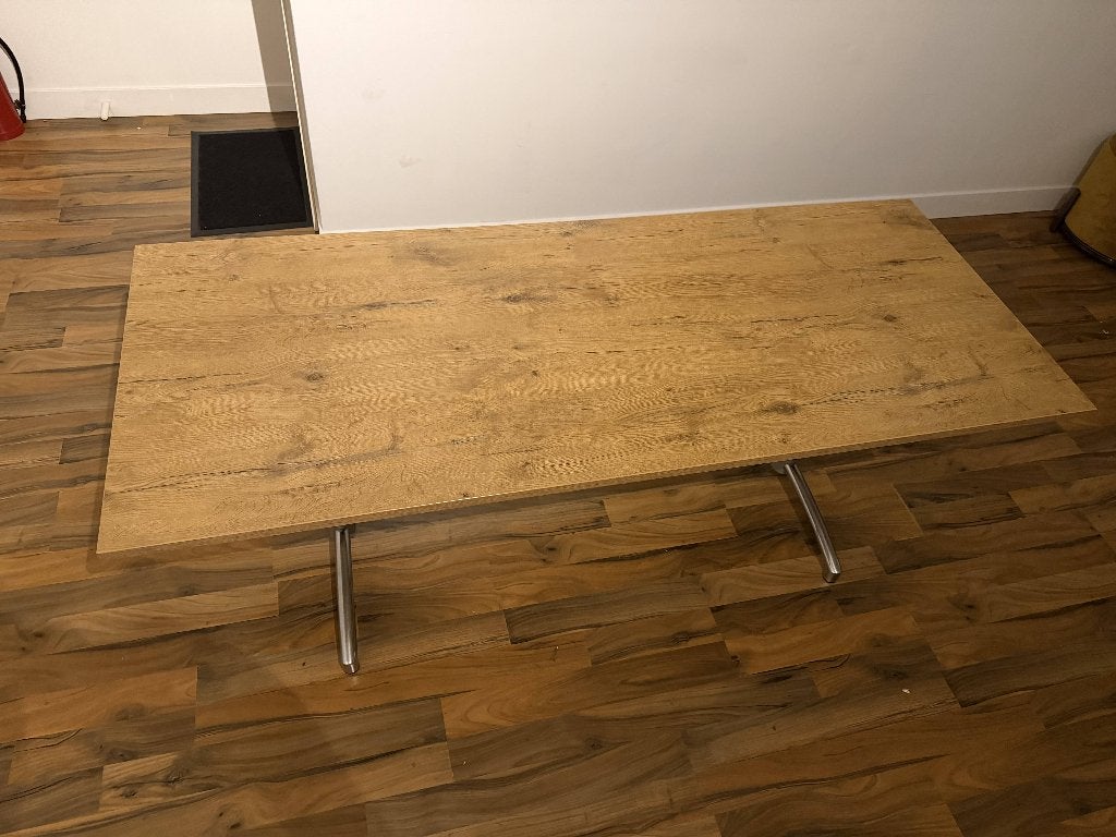 Tafel z.g.a.n. 200cm bij 80cm, Huis en Inrichting, Ophalen, Eikenhout, 200 cm of meer, 50 tot 100 cm