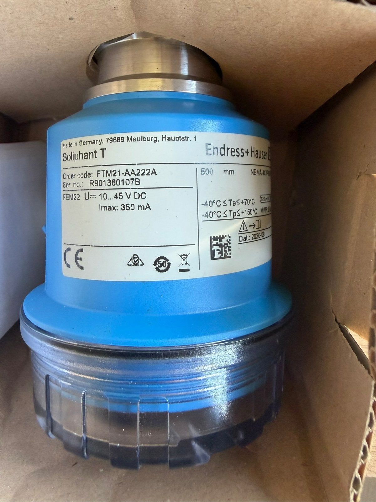 Endress+Hauser Soliphant T FTM21-AA222A – 500 mm – NEW / NOS, Endress+Hauser Soliphant T FTM21-AA222A, Niet beschikbaar, Nieuw