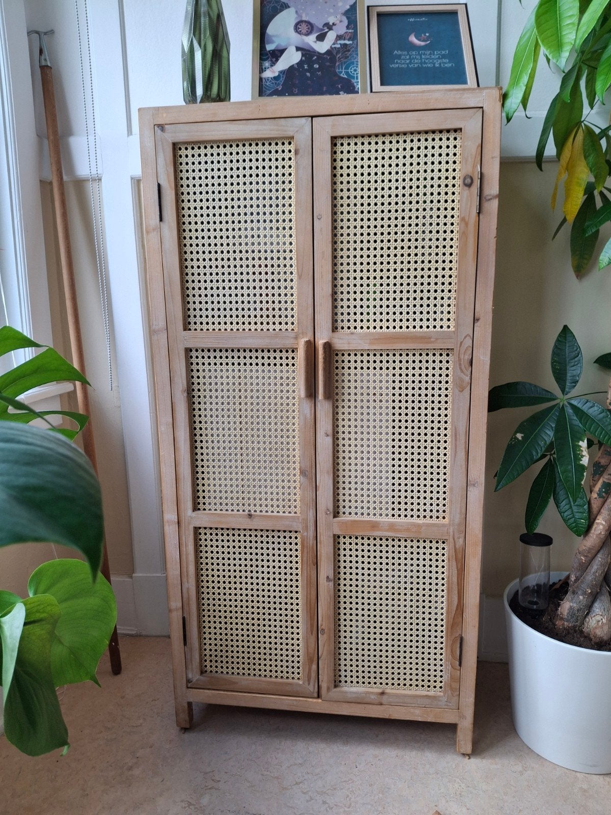Xenos webbing kast Bandung hoog, Ophalen, Zo goed als nieuw, Minder dan 150 cm, 150 tot 200 cm