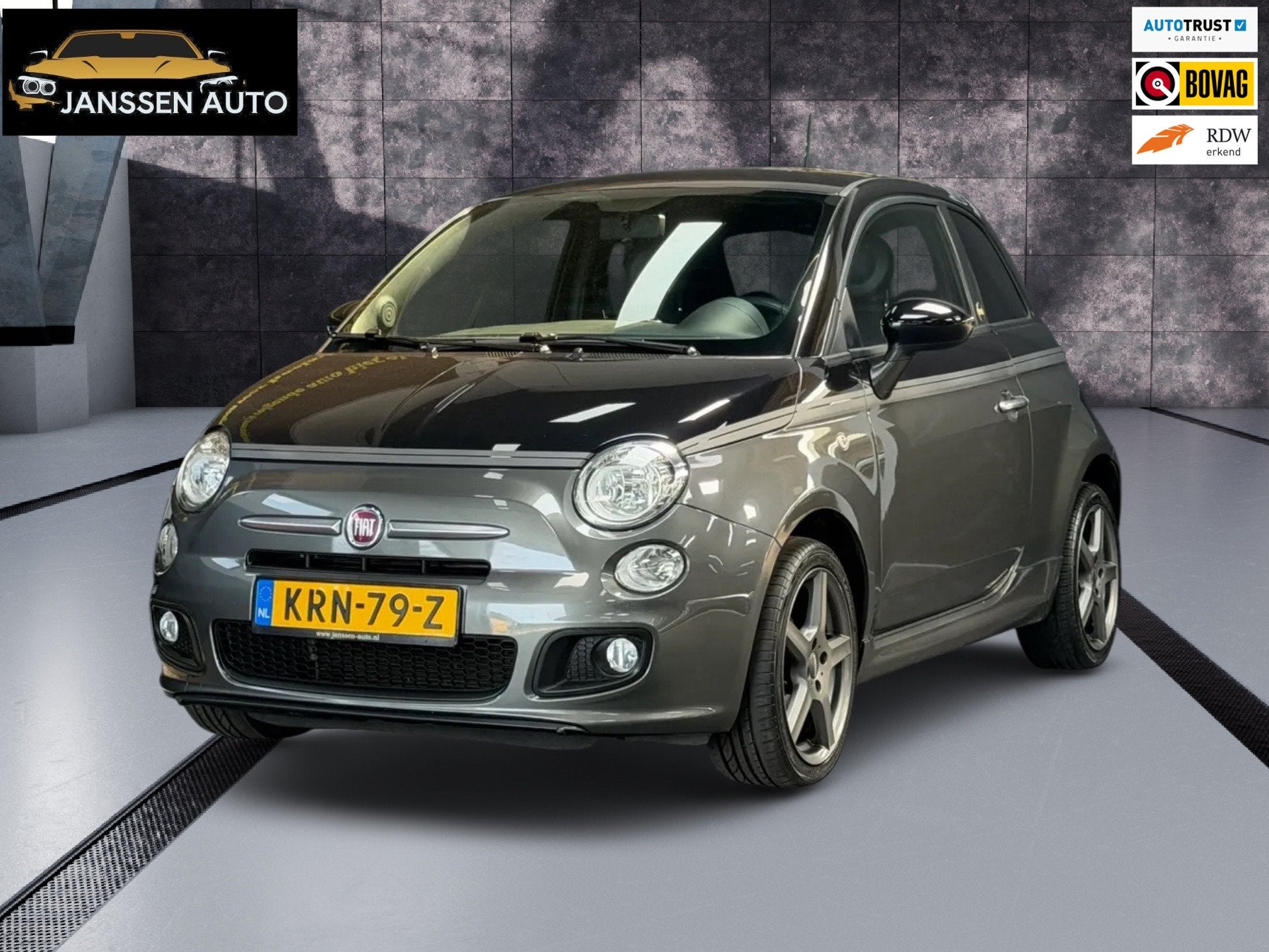 Fiat 500 1.2 GQ Edition | Leder | Climate | Two Tone | City, Auto's, Voorwielaandrijving, Gebruikt, 4 cilinders, 840 kg