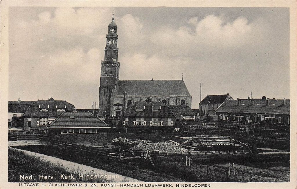 703-358-013 Ned Herv Kerk Hindeloopen, Verzenden, Voor 1920, Friesland