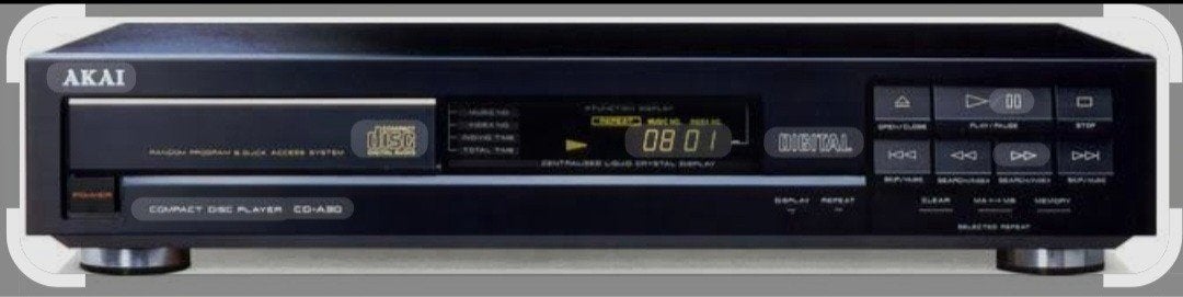 Gezocht, Akai CD A-30 cd-speler, zwart., Ophalen, Gebruikt, Overige merken