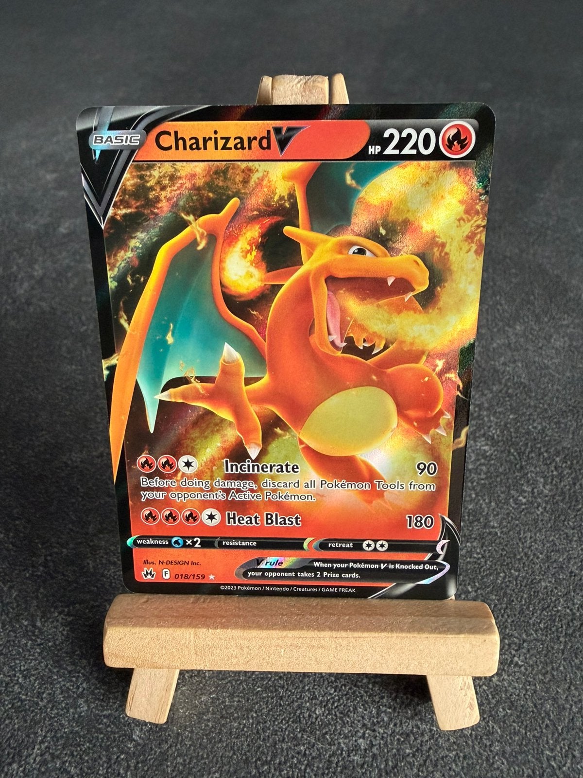 Charizard V (CRZ 018) Pokémon Crown Zenith, Ophalen of Verzenden, Zo goed als nieuw