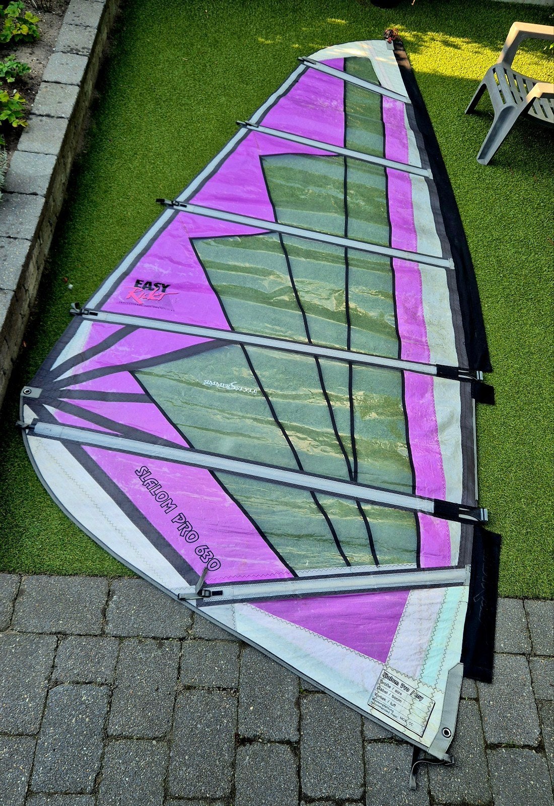 Surfzeil Slalom Pro 6.3, Watersport en Boten, Ophalen, 5 tot 6.5 m², Zeil, Gebruikt