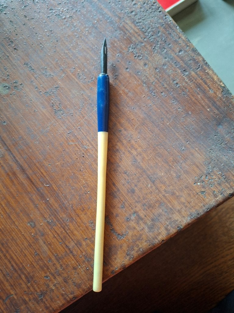 vintage kroontjes met penpunten/kalligrafeerpenpunten, Verzamelen, Pennenverzamelingen, Ophalen of Verzenden, Gebruikt, Overige typen