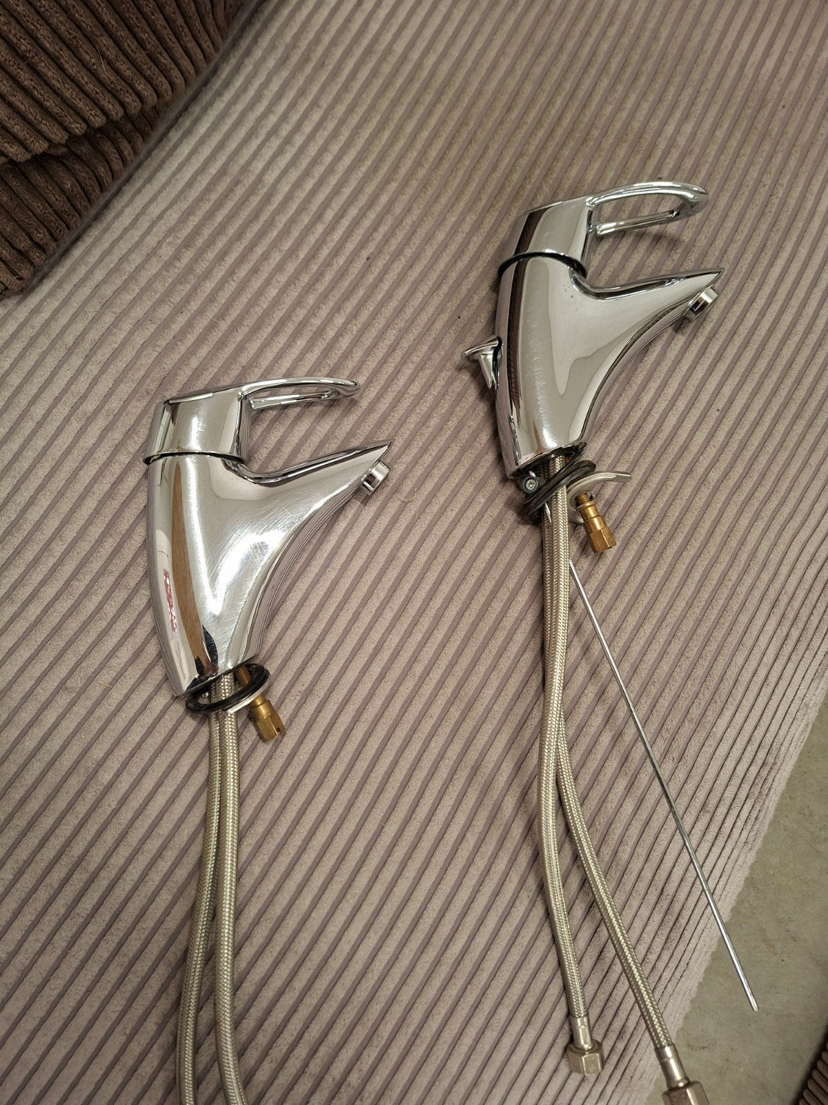 Grohe wastafelkranen (2 stuks) - Chroom, Ophalen, Zo goed als nieuw, Chroom, Kraan
