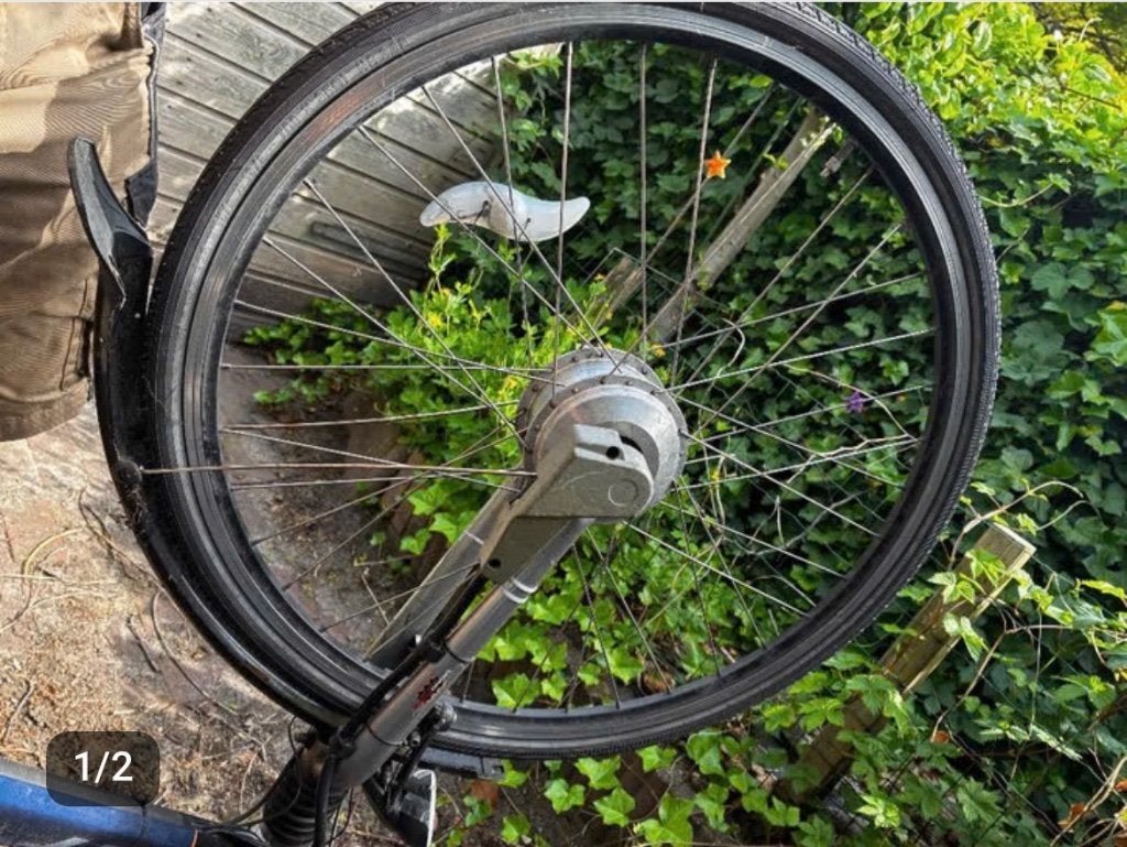 Wiel giant ebike met kabel. Z.g.a.n., Fietsen en Brommers, Giant, Zo goed als nieuw, Aluminium, Ophalen