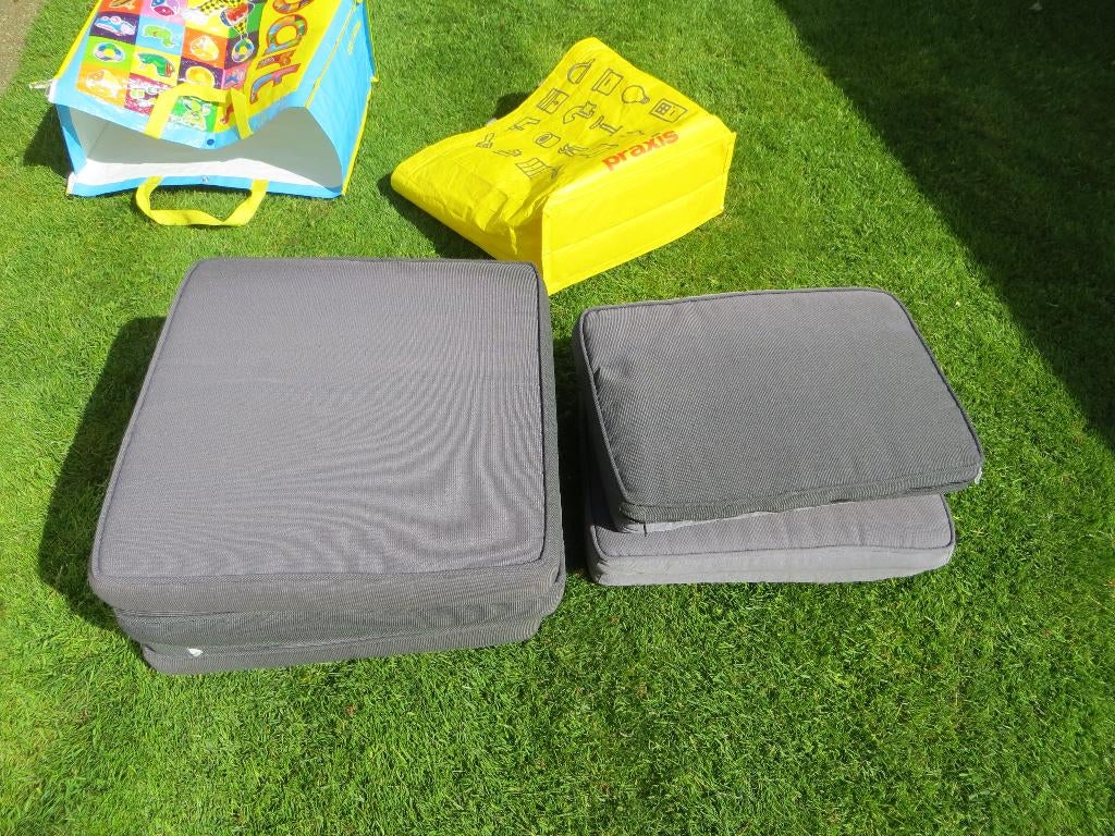 tuinstoelkussentjes, Ophalen, Gebruikt