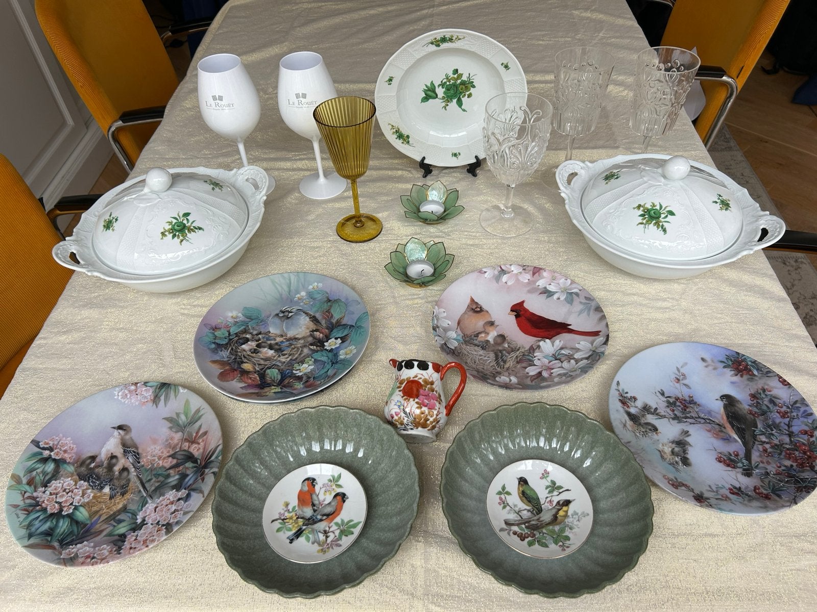 Divers serviesgoed: borden, schalen, glazen en meer, Gebruikt, Overige merken, Vintage, Ophalen of Verzenden
