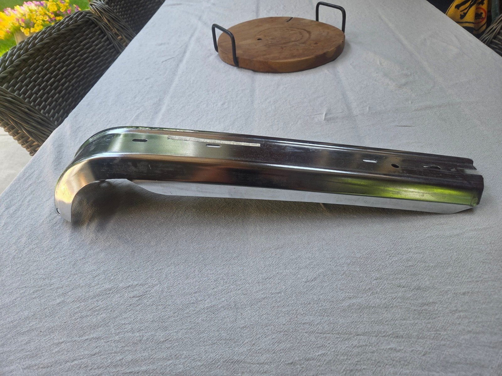 BMW Oldtimer chrome bumper deel, Ophalen, BMW, Bumper