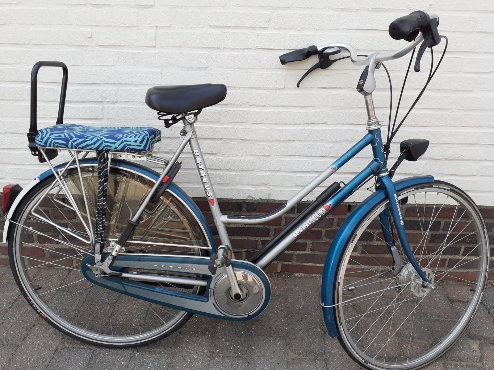 Batavus Sprint damesfiets met lage instap en versnellingen, Ophalen, Terugtraprem, Batavus, 53 tot 56 cm