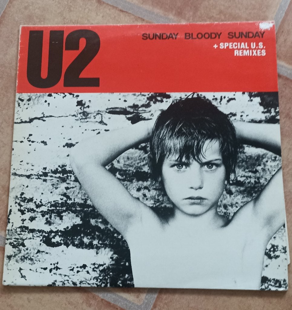 12'' U2 - Sunday bloody sunday, Ophalen of Verzenden, Gebruikt, 12 inch