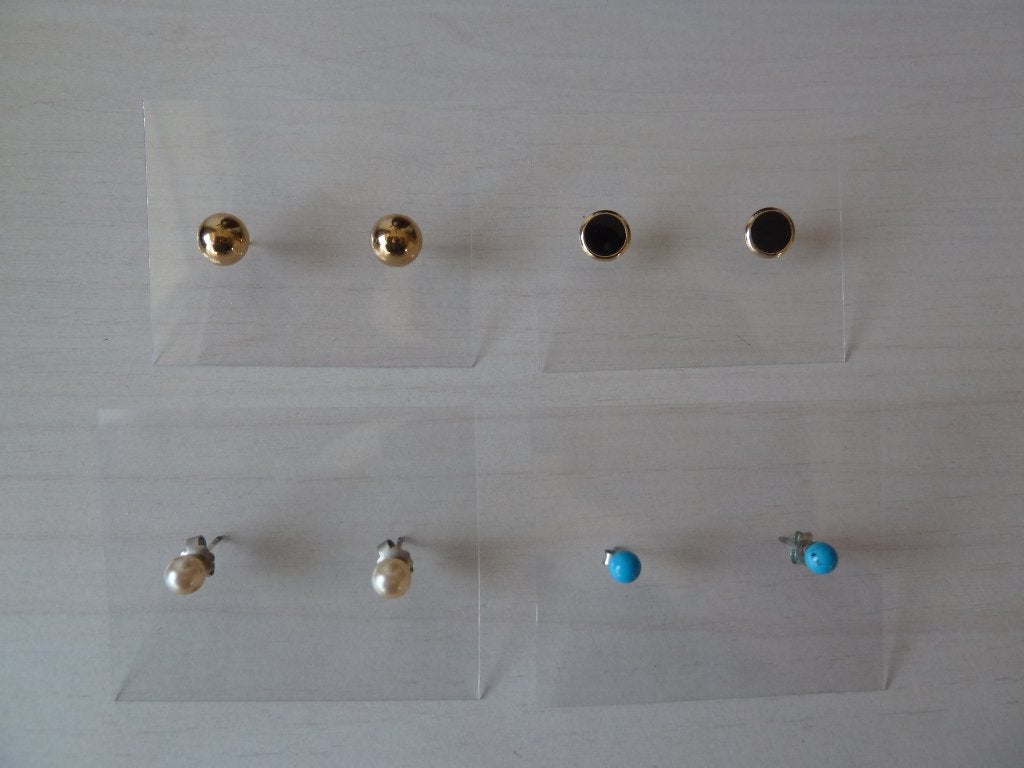 4 Paar steekoorbellen splinternieuw, Ophalen of Verzenden, Nieuw, Goud, Overige materialen