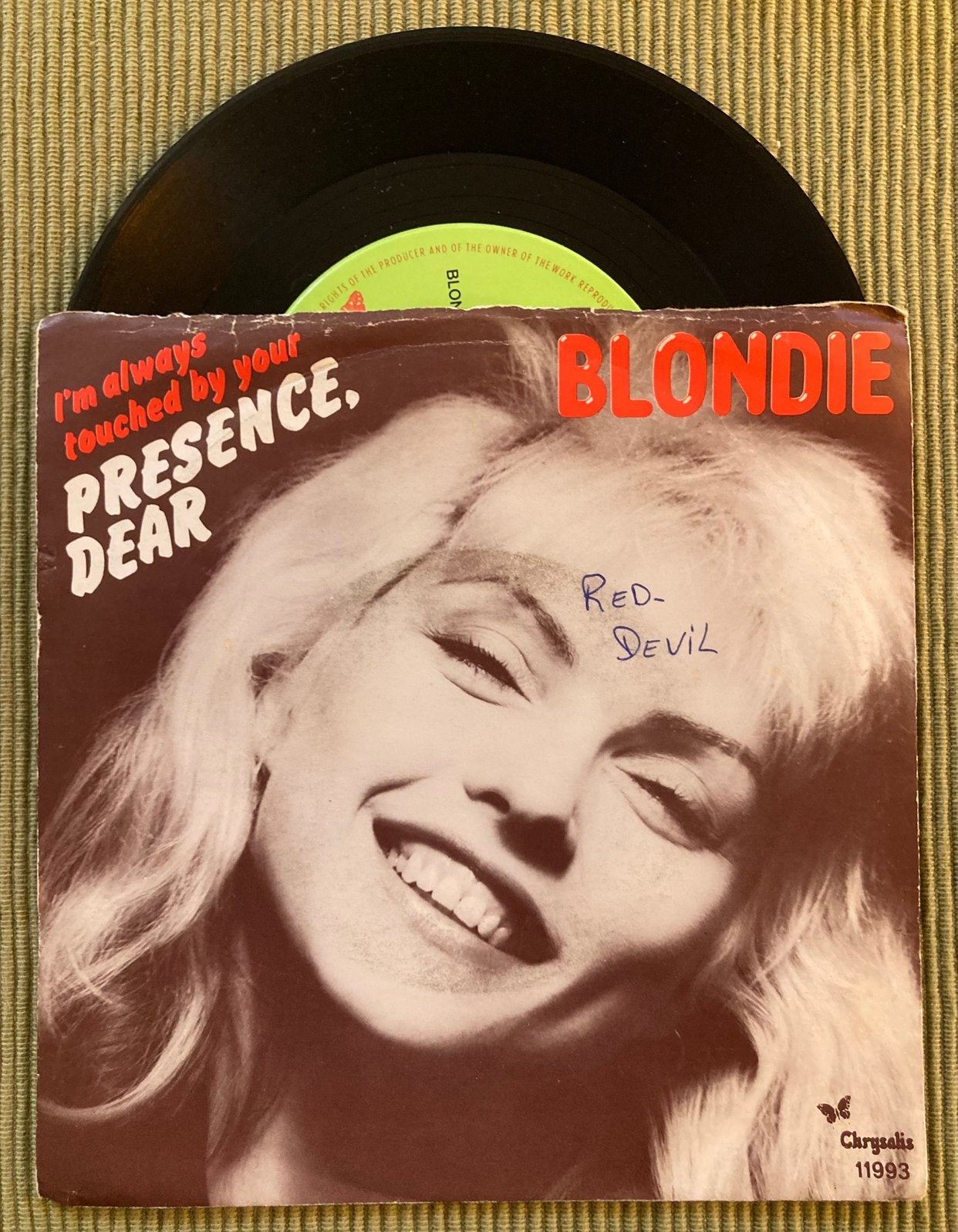 Vinyl single Blondie - Presence, Dear, Gebruikt, 7 inch, Ophalen of Verzenden, Pop