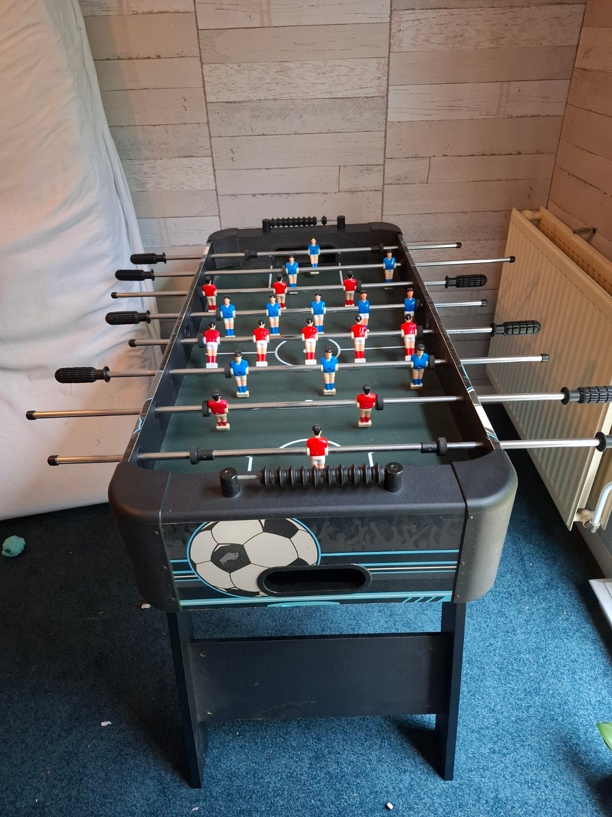 voetbal tafel, Ophalen