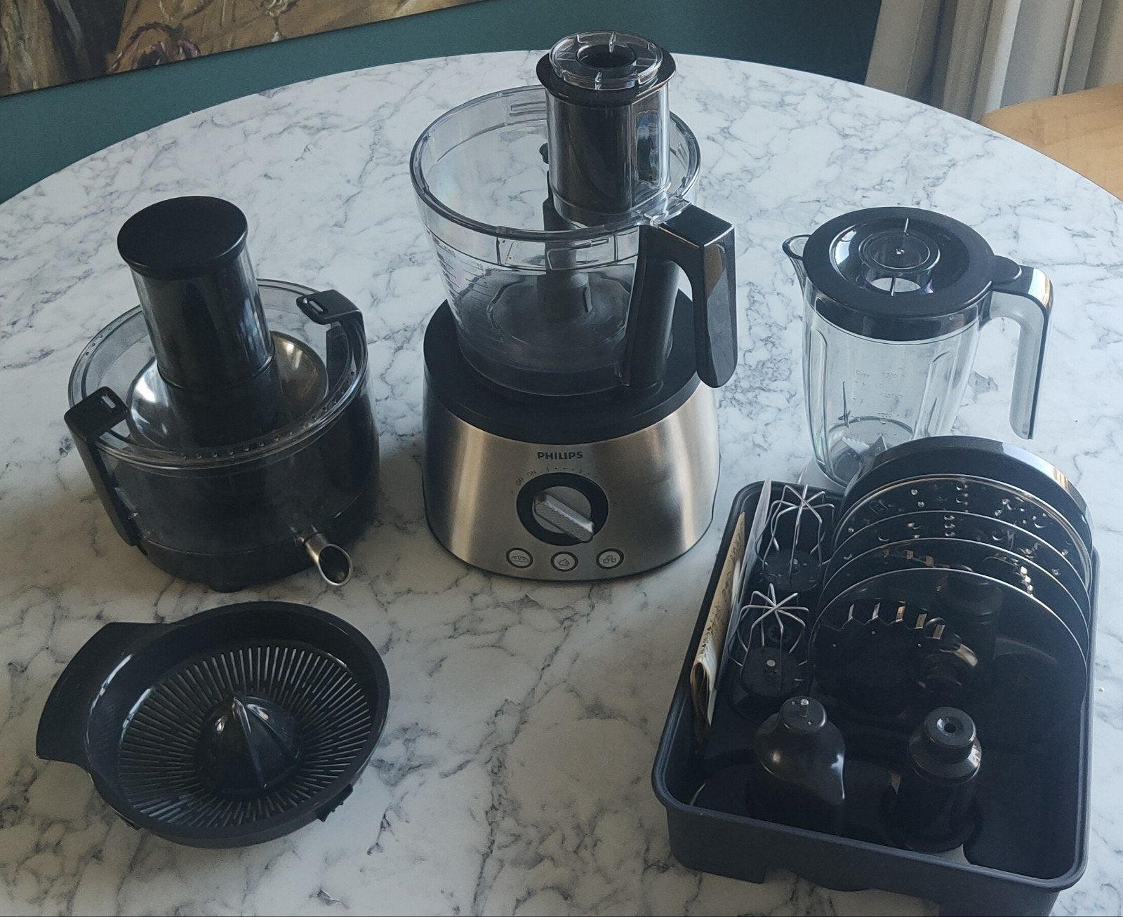 Philips Avance HR7778 foodprocessor, Ophalen, Zo goed als nieuw, 3 snelheden of meer
