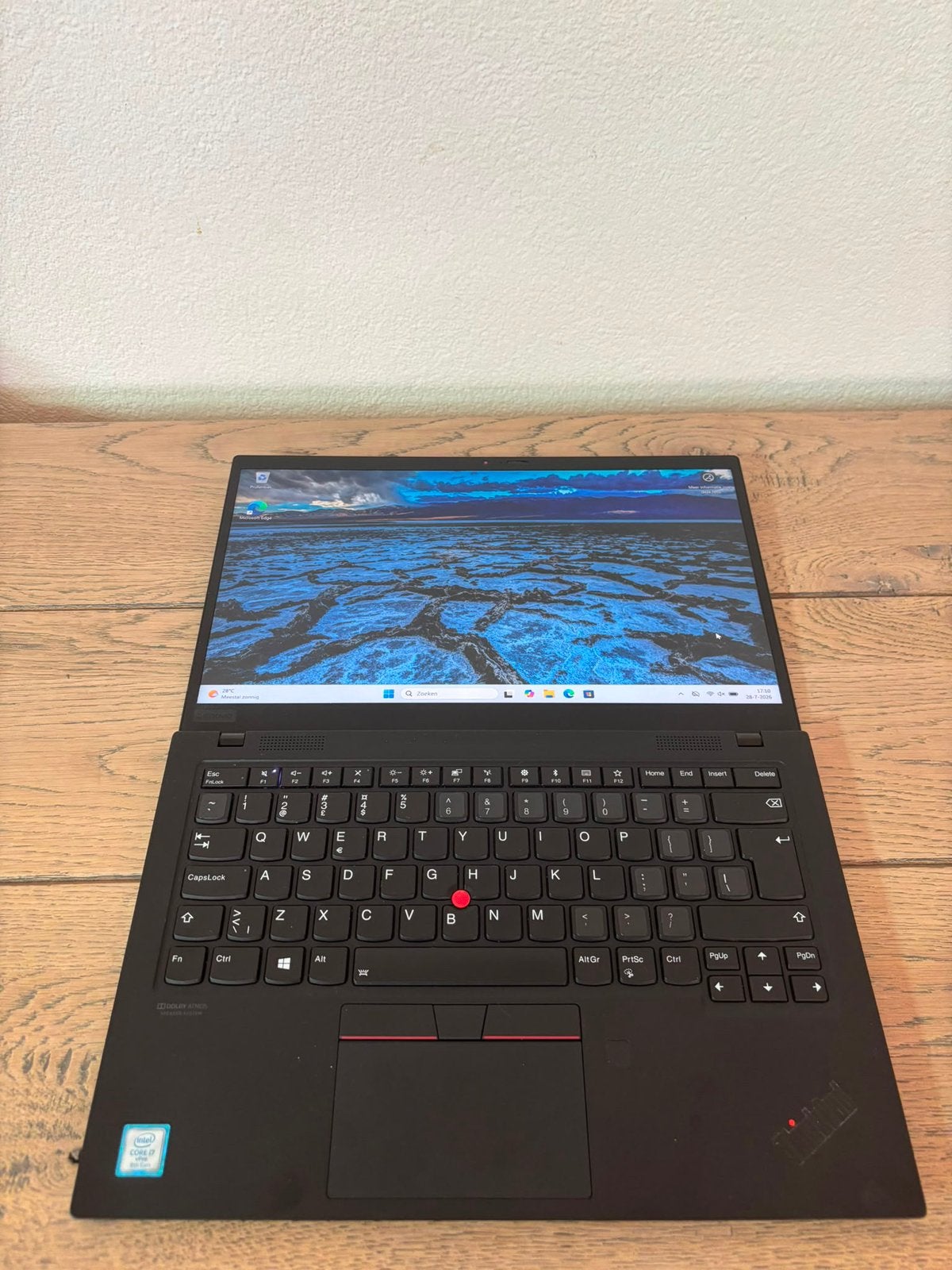 Lenovo ThinkPad X1 Carbon Gen7 / i7-8665U / 16GB / 512GB SSD, Qwerty, Minder dan 2 Ghz, UK, Zo goed als nieuw