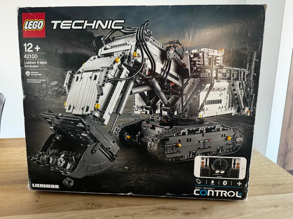 Lego Technic Liebherr R 9800 Graafmachine (42100), Ophalen of Verzenden, Zo goed als nieuw, Complete set, Lego