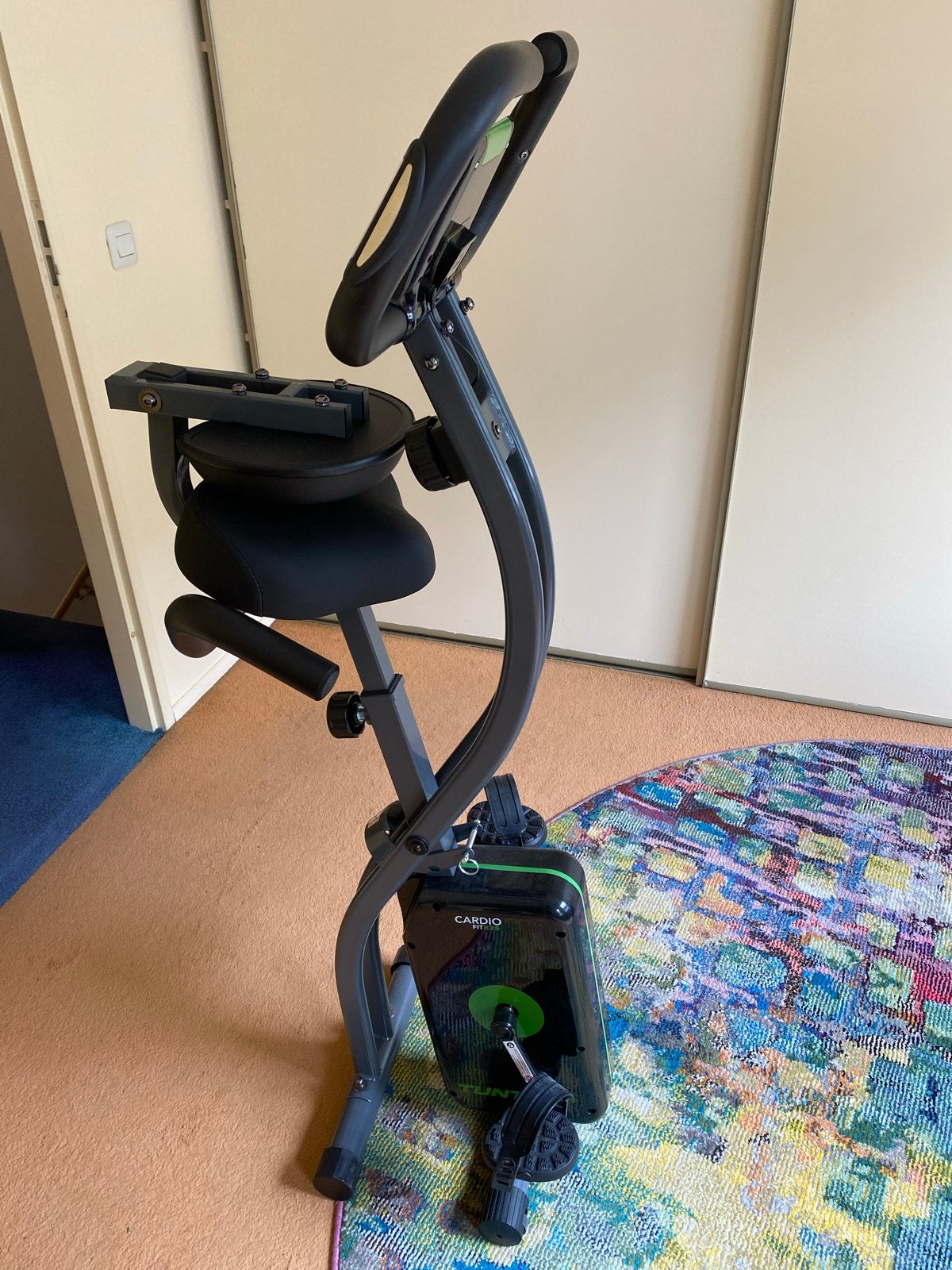 Opvouwbare hometrainer met rugleuning - Cardio Fit B25, Ophalen, Zo goed als nieuw, Metaal, Benen