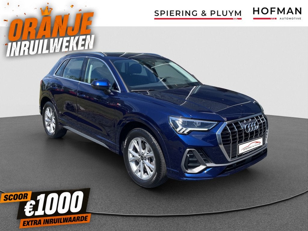 Audi Q3 45 TFSI e Advanced edition S-Line ext. | Parkeersens, Gebruikt, Blauw, Plug-in hybride, SUV of Terreinwagen