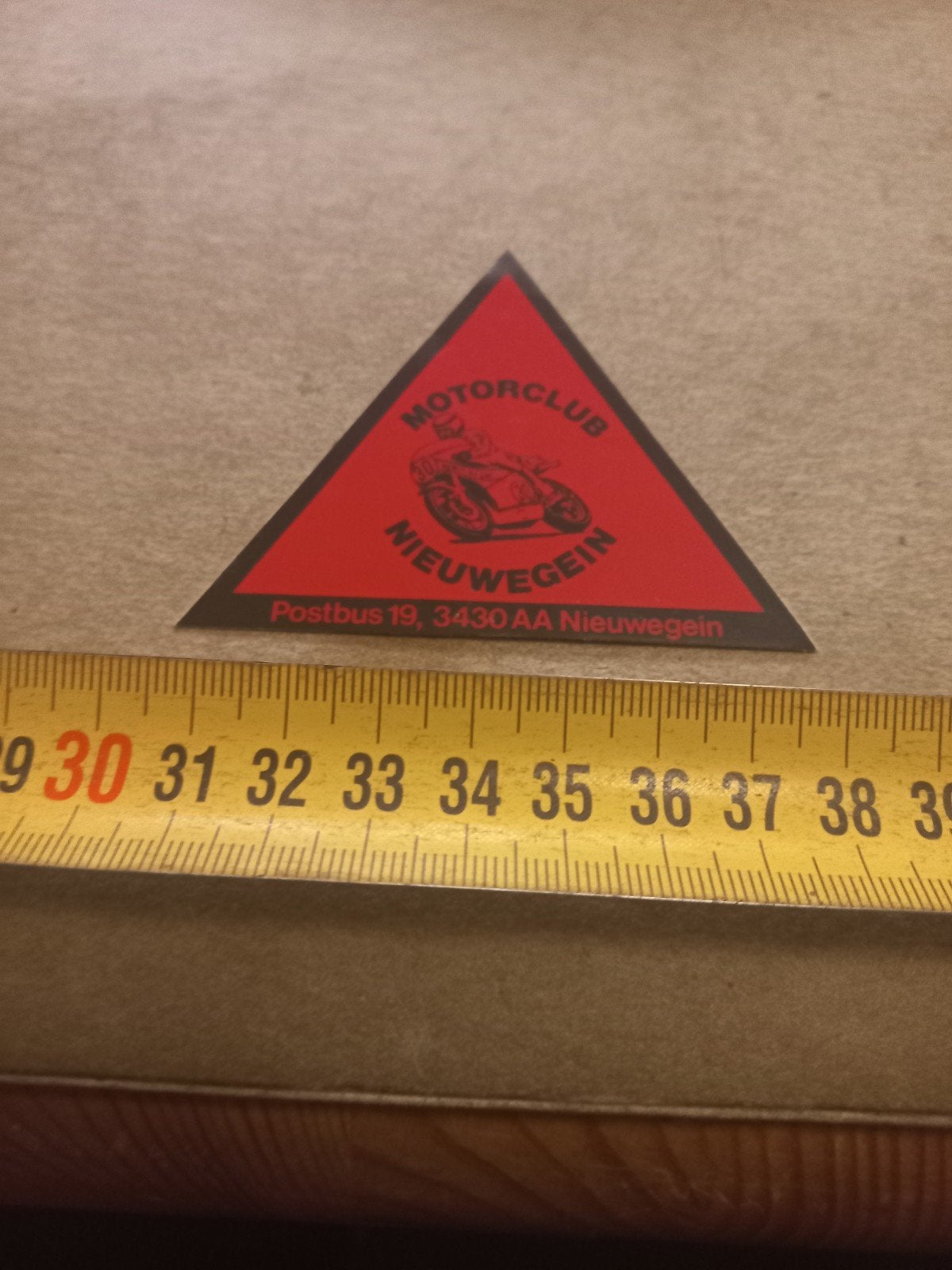Vintage Motorclub Nieuwegein sticker, Verzamelen, Ophalen of Verzenden