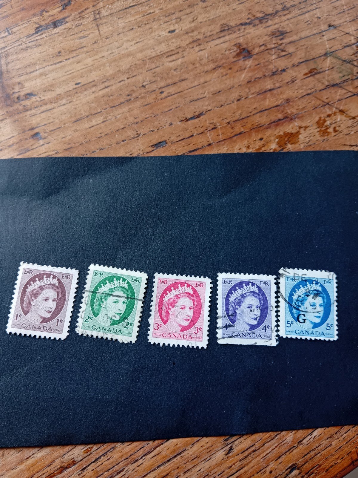 Set van 5 Canadese postzegels Koningin Elizabeth II, Ophalen of Verzenden, Noord-Amerika