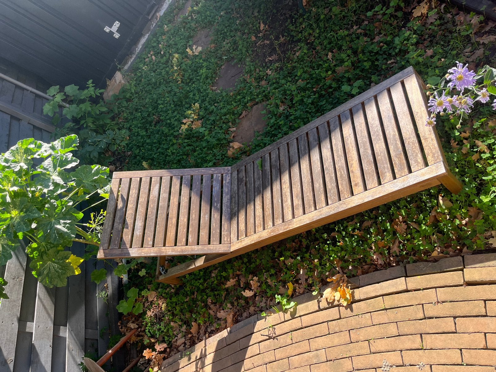 Ikea nammaro ligbed 2x, Tuin en Terras, Ophalen, Gebruikt, Hout