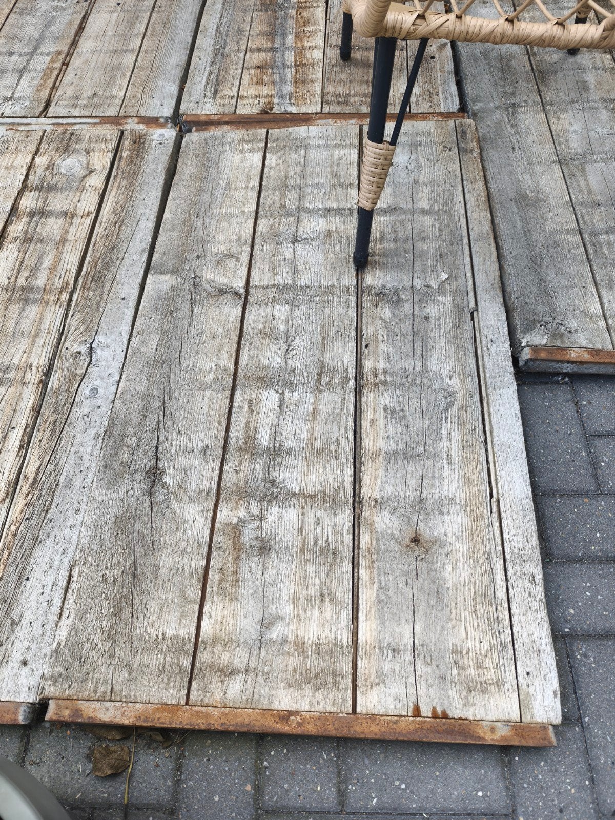 steenschotten, Ophalen, Gebruikt, Hout