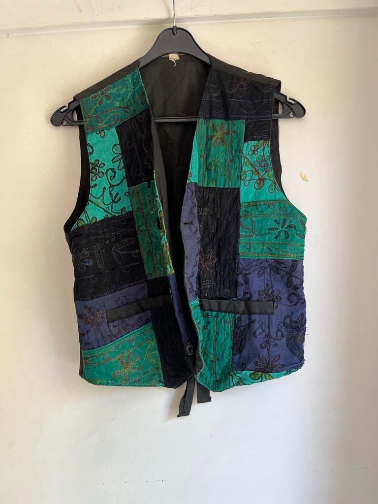 Vintage Unisex Hippie Vest Jaren '80 - Maat M, Kleding | Dames, Ophalen, Gedragen