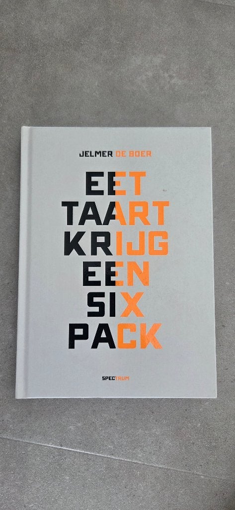eet taart krijg een six pack, Ophalen of Verzenden, Zo goed als nieuw
