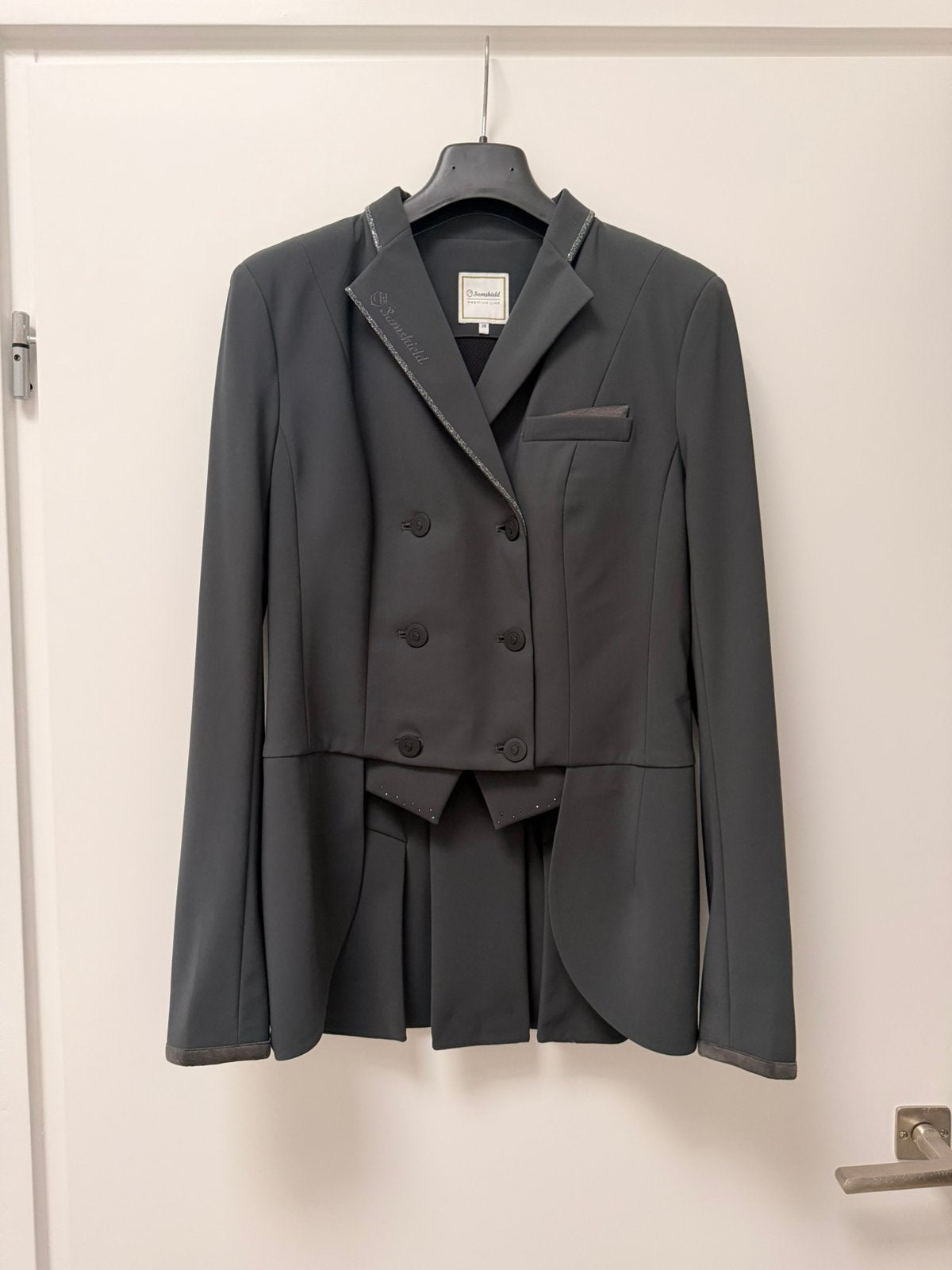Samshield wedstrijdjasje short frack, Dieren en Toebehoren, Paardrijkleding, Ophalen of Verzenden, Zo goed als nieuw, Dressuur