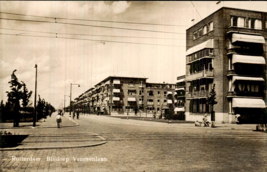 Rotterdam - Vroesenlaan - Blijdorp, Ophalen of Verzenden, 1920 tot 1940, Ongelopen, Zuid-Holland