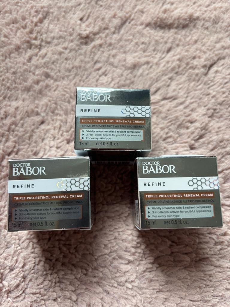 Doctor Babor Refine Triple Pro-Retinol Renewal Cream, Ophalen of Verzenden, Nieuw, Gehele gezicht, Verzorging