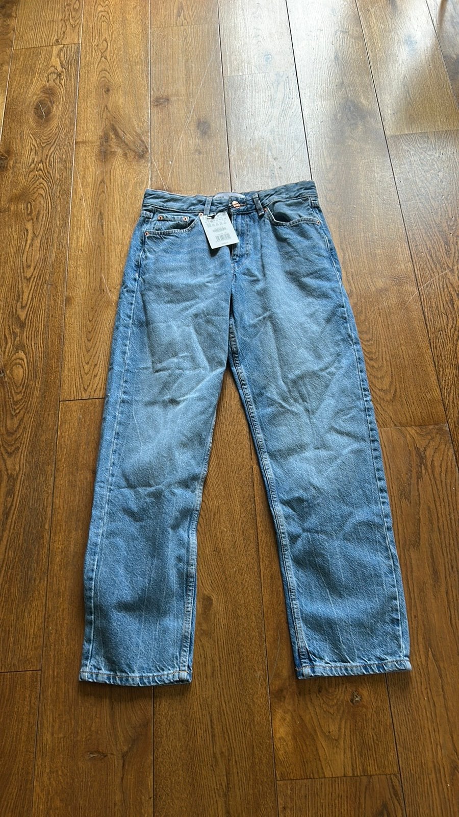 Bershka jeans, maat 36, Ophalen of Verzenden, Zo goed als nieuw, Blauw, W28 - W29 (confectie 36)