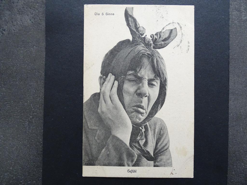 De 5 zintuigen / Gevoel, Ophalen of Verzenden, Voor 1920, Gelopen, Overige thema's